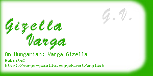 gizella varga business card